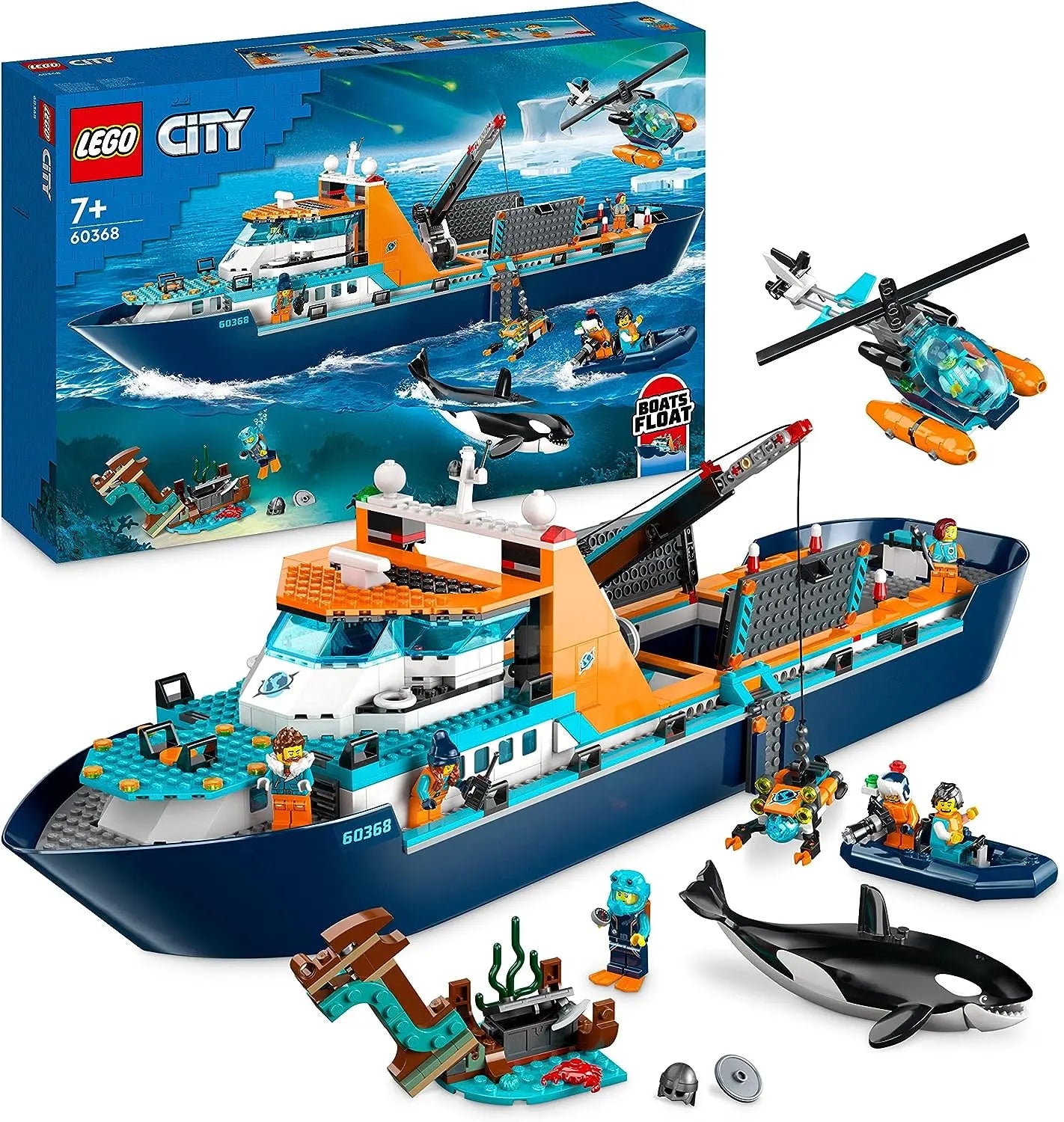 lego 60368 LEGO City Le Navire d’exploration Arctique lego