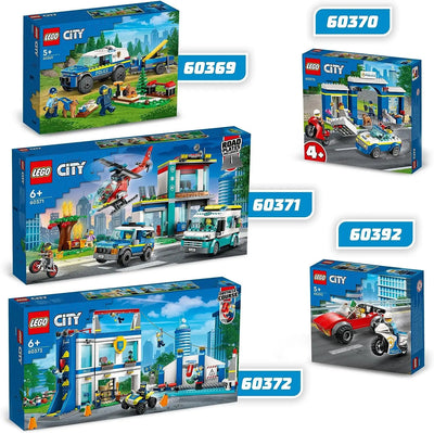 jouet pour enfant 60371 Lego City Le QG des véhicules d’urgence carrera