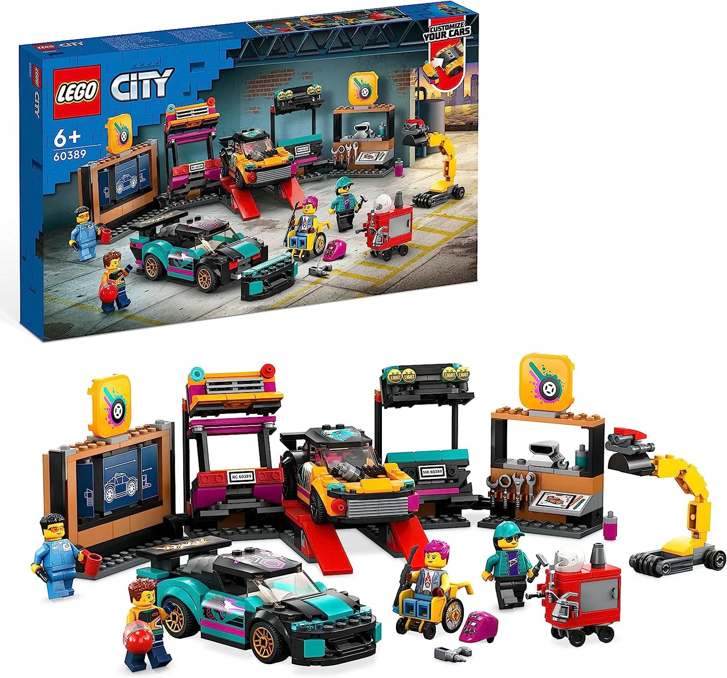 jouet pour enfant 60389 Lego City Le Garage de customisation Vertbaudet