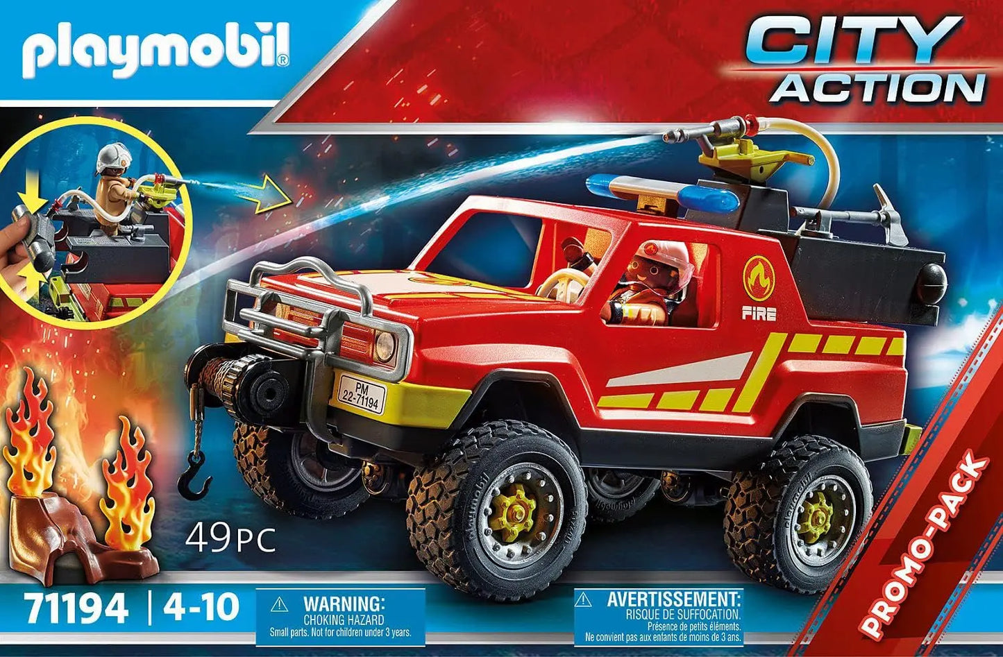 jouet 71194 Pick-up et pompier Playmobil City Action playmobil