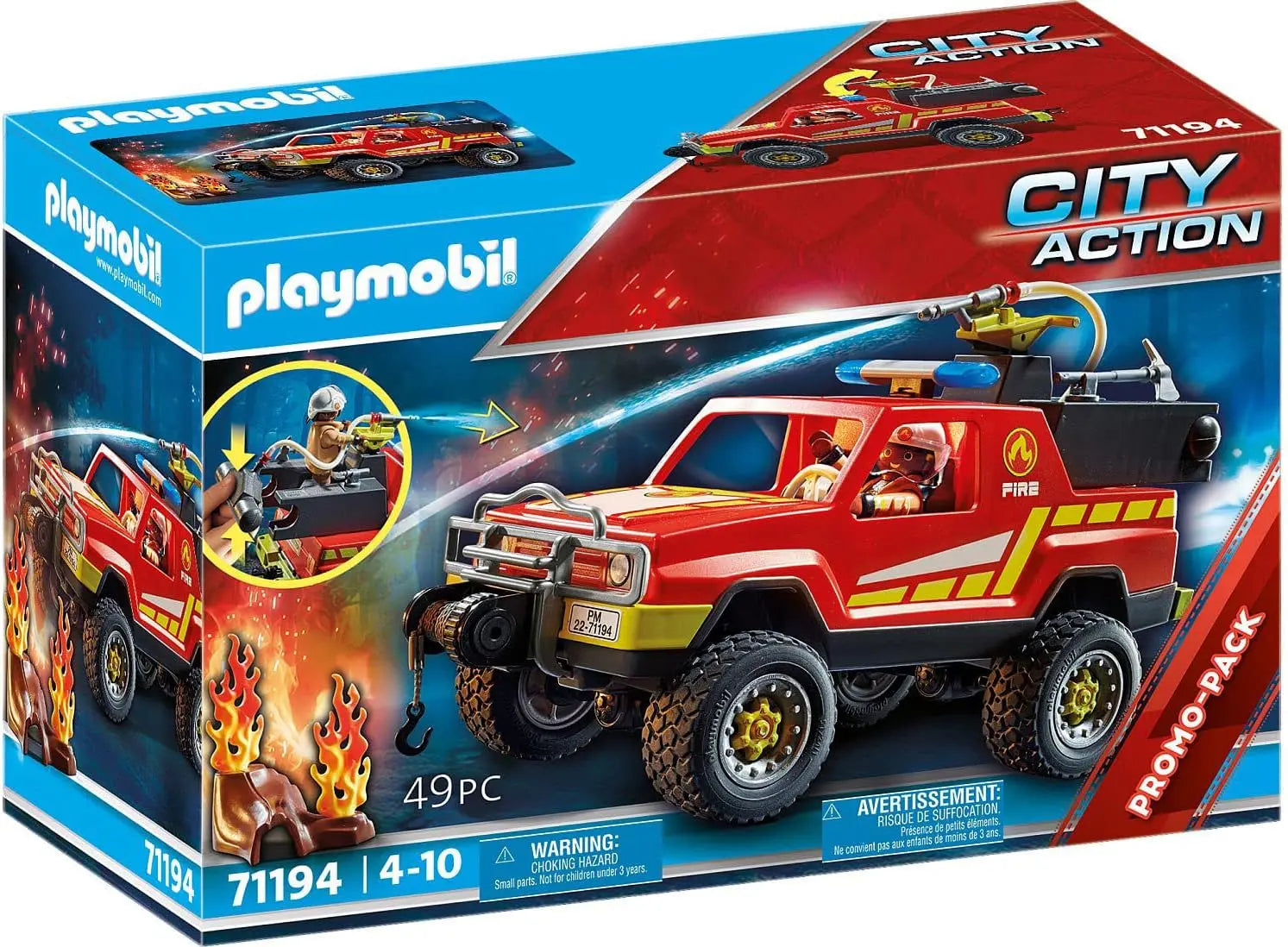 Playmobil 70649 Porte-clé Pompier- City Action- Les Pompiers- à  Collectionner Accessoire : : Jeux et Jouets