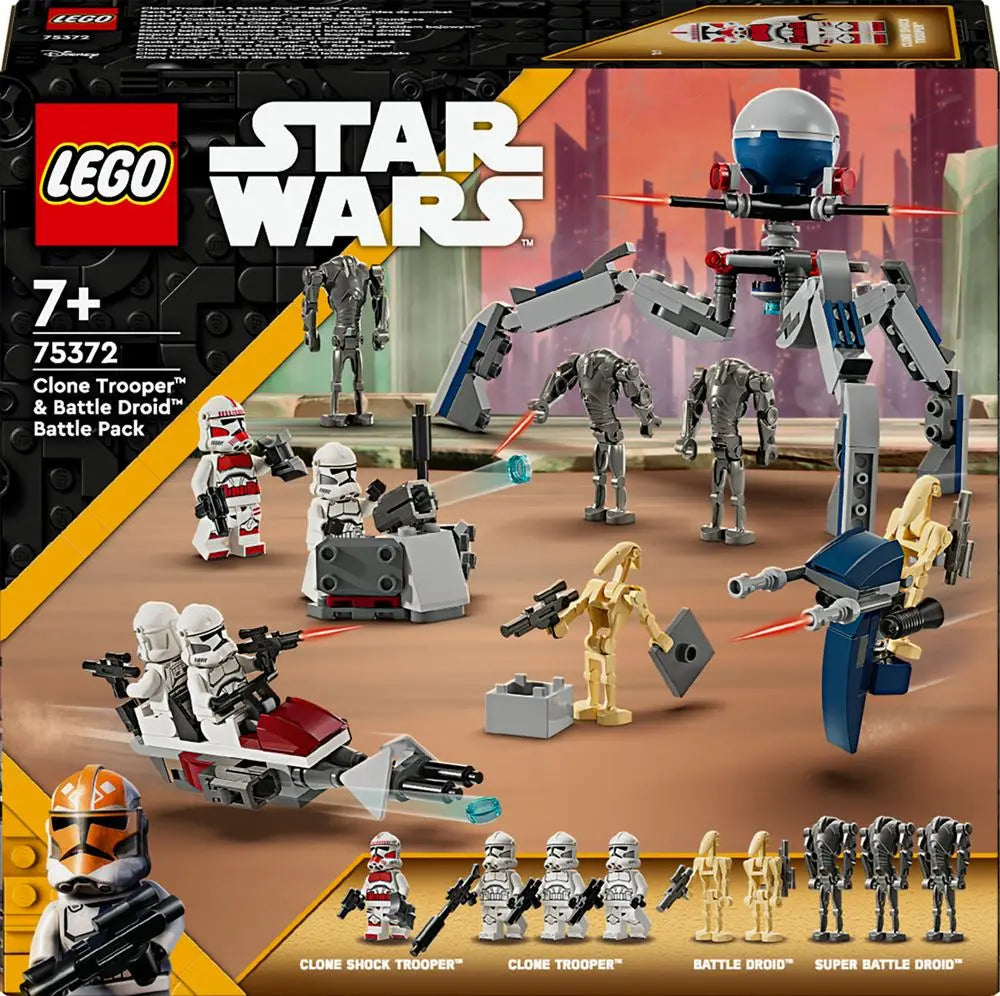 jouet 75372 LEGO Star Wars Pack de combat des Clone Troopers et Droïdes de combat lego