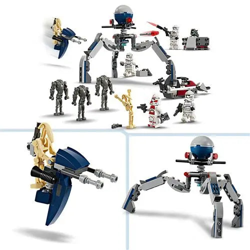 jouet 75372 LEGO Star Wars Pack de combat des Clone Troopers et Droïdes de combat lego