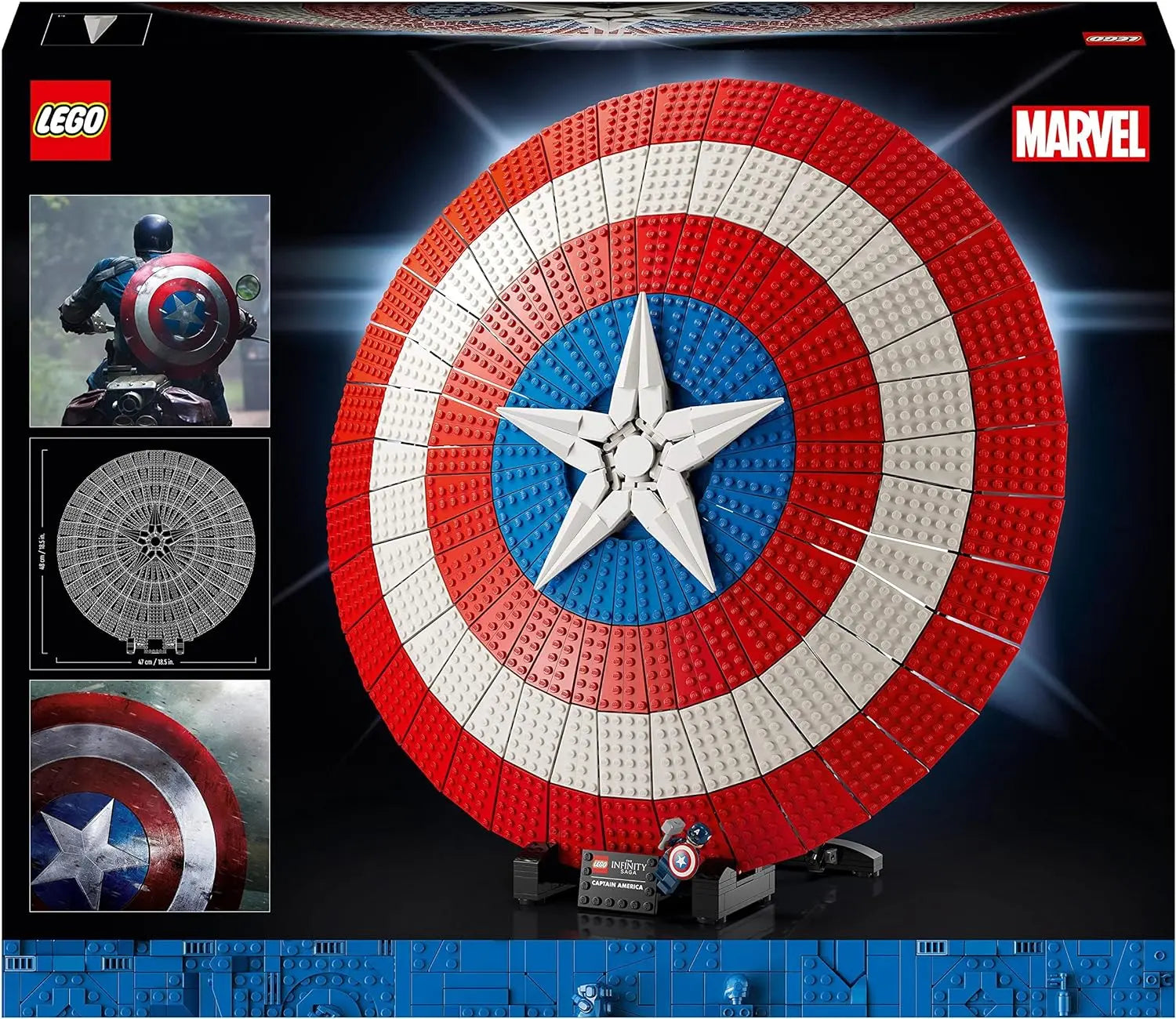 jouet pour enfant 76262 LEGO Marvel Le Bouclier de Captain America Treasure X