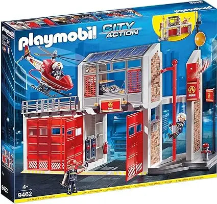 playmobil 9462 Caserne de pompiers avec hélicoptère Playmobil City Action playmobil