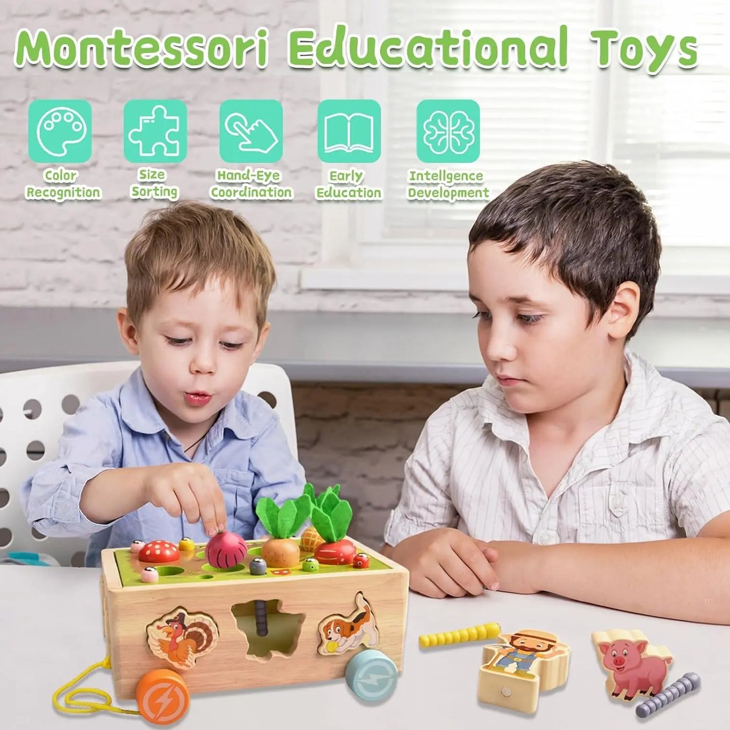Toyzey Jeux Montessori 1 2 3 4 5 Ans, Jouet Enfant 1-5 Ans Cadeau