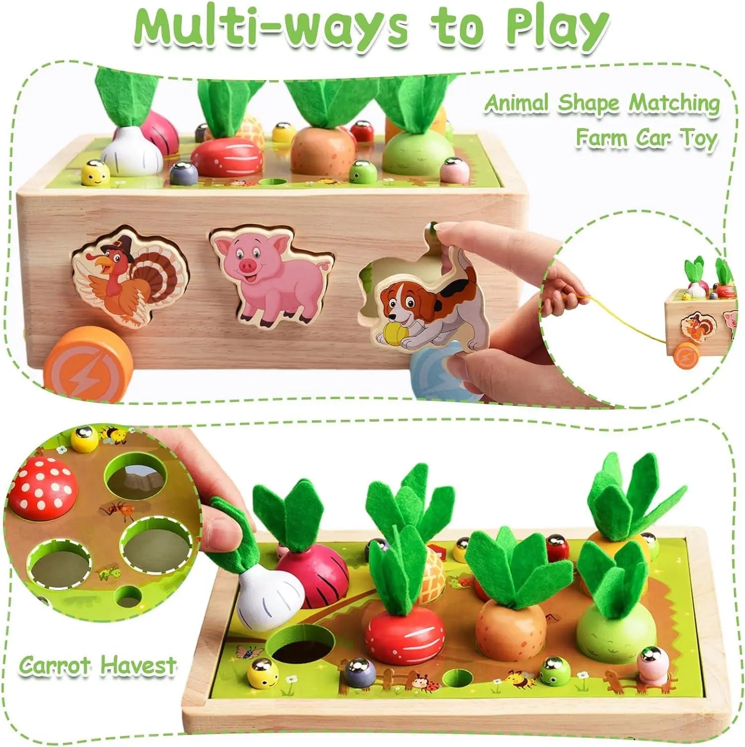 Toyzey Jeux Montessori, Jouet Enfant 1-5 Ans Garçon Fille, Cadeau