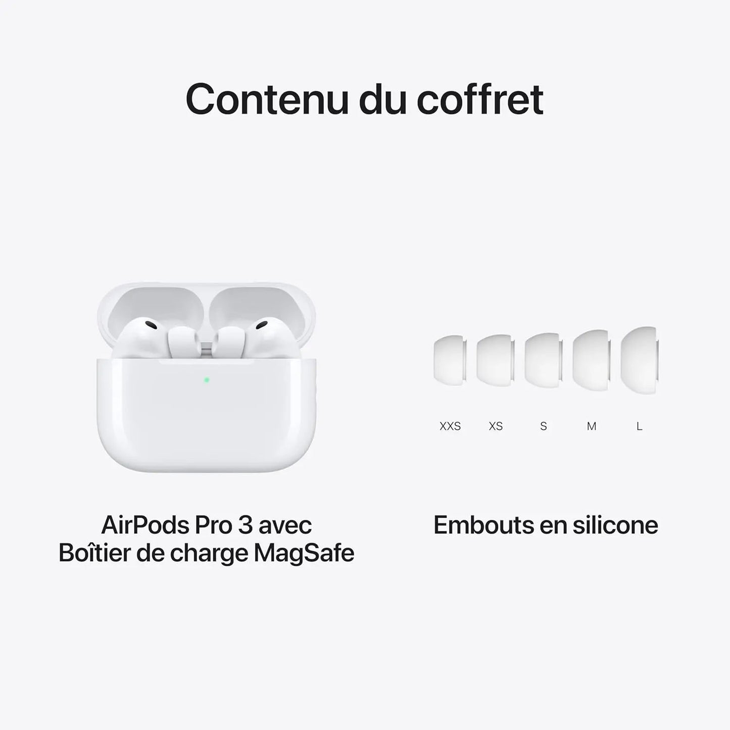 Apple AirPods Pro 3 2026  Écouteurs sans Fil, réduction Active du Bruit, détection de la fréquence Cardiaque, écouteurs Bluetooth, Audio Spatial, Son Haute-fidélité, APPLE