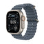 Montre connectée Apple Watch Ultra 3 GPS + Cellular 49mm Boîtier en Titane Naturel avec Bracelet Ocean Bleu Maritime Apple