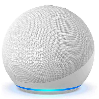 Bluetooth Speaker Assistant vocal Amazon Echo Dot 5 avec Horloge Blanc JBL