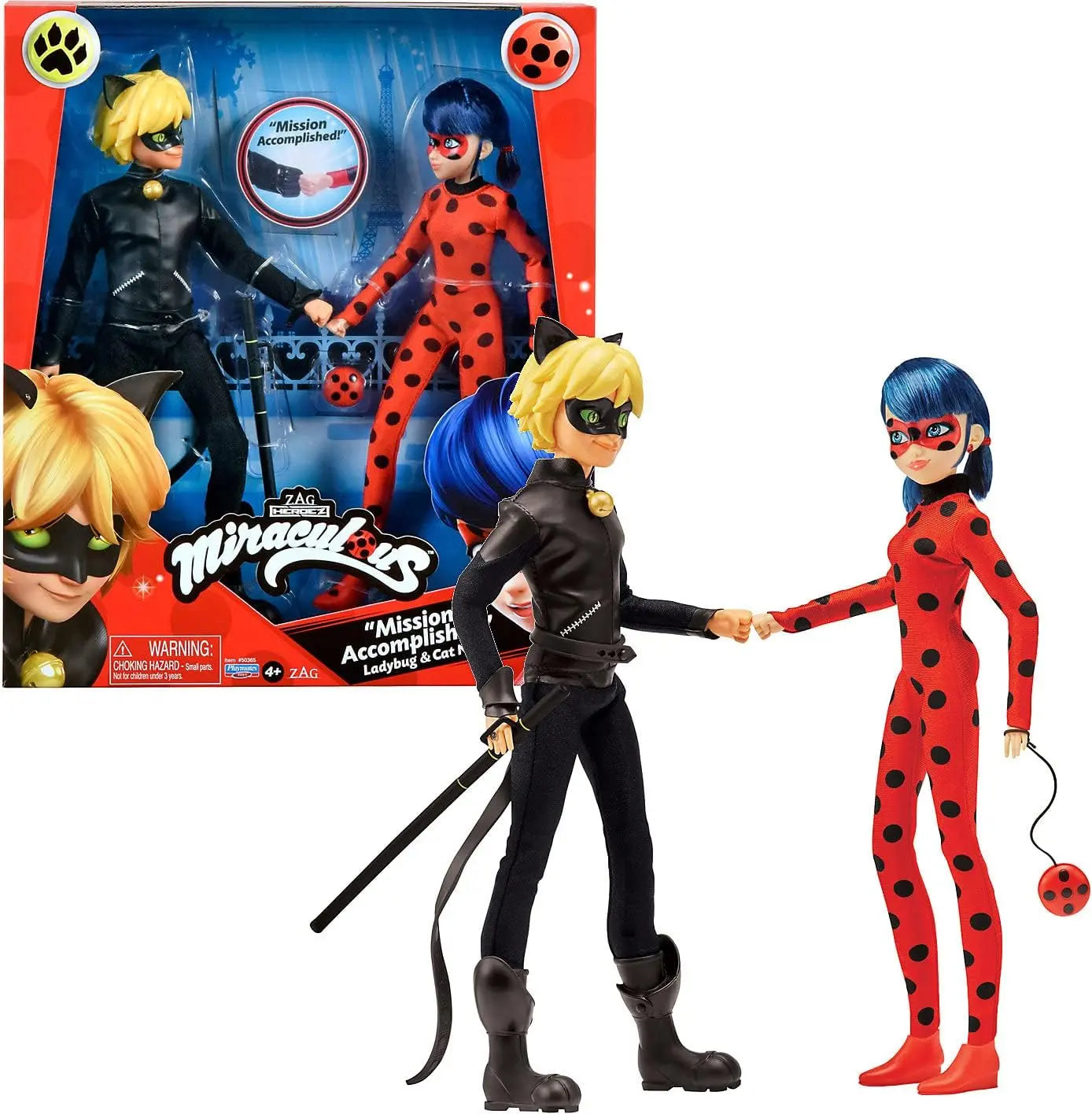 Bandai Miraculous Ladybug Pack de 2 poupées TECIN HOLDING