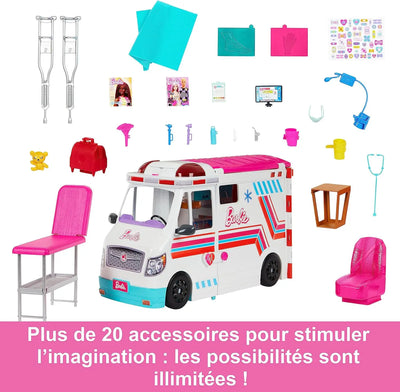 jouet pour enfant Barbie Ambulance, Poupée Silverlit