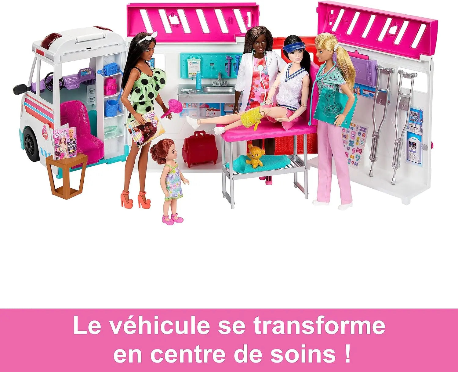 jouet pour enfant Barbie Ambulance, Poupée Silverlit