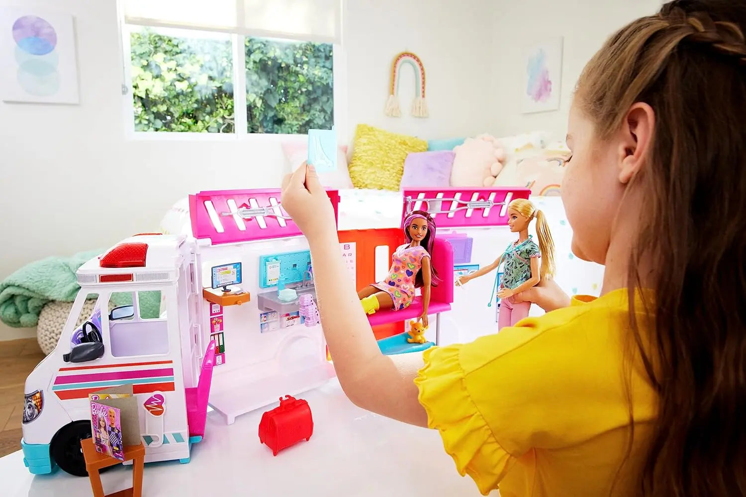 jouet pour enfant Barbie Ambulance, Poupée Silverlit