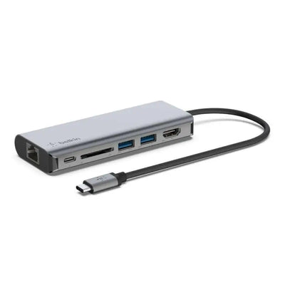 USB Ports Belkin CONNECT USB-C 6-in-1 Multiport Adapter hub USB type c AUKEY