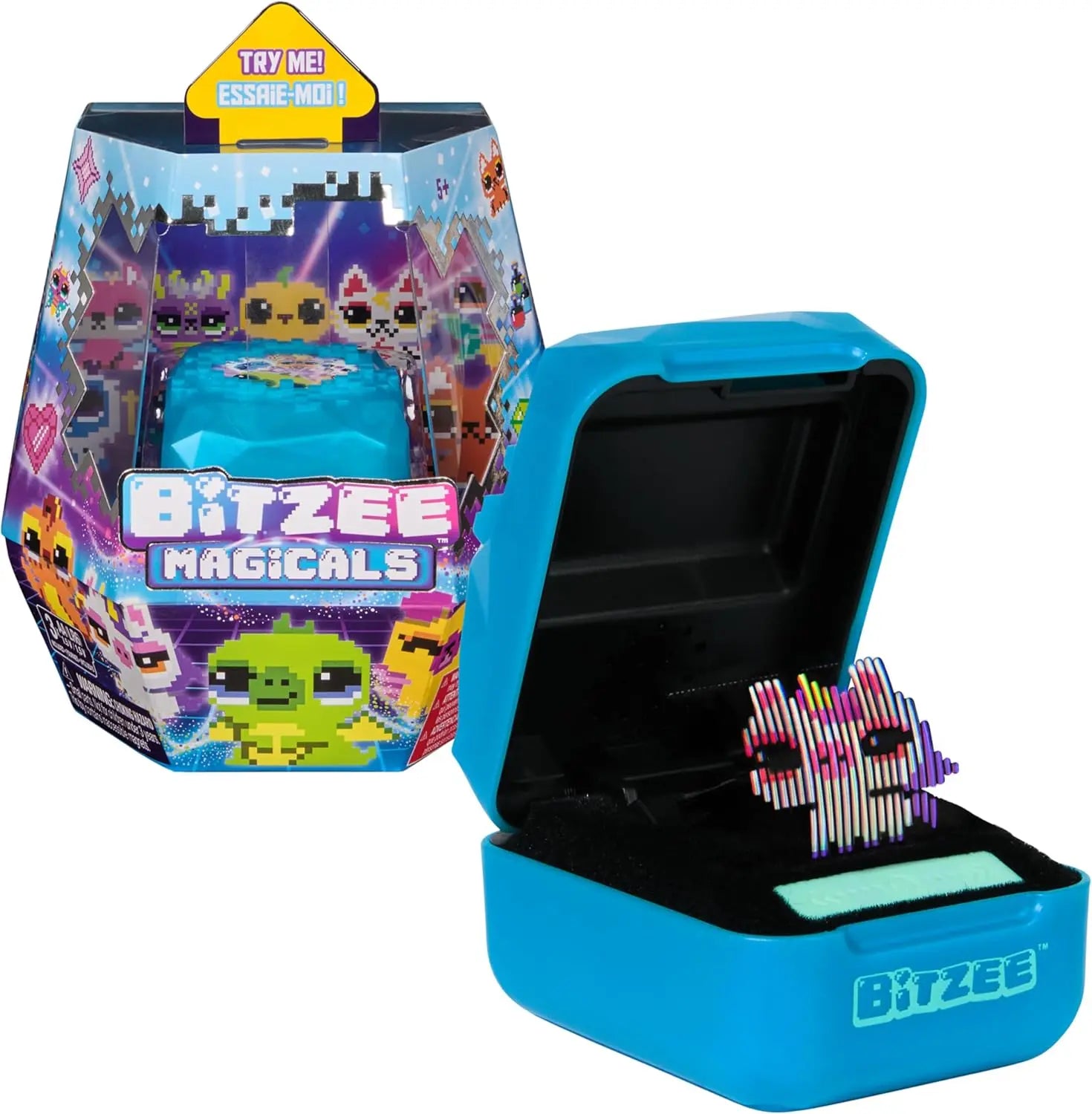 Jouets électroniques Bitzee Magicals - Mon Animal Interactif Bitzee - Animal Digital 3D Que Vous Pouvez Vraiment Toucher - Boîtier Electronique 20 Animaux Interactifs - Sons Réactions Et Jeux - Jeu pour Enfant 5 et + Bitzee