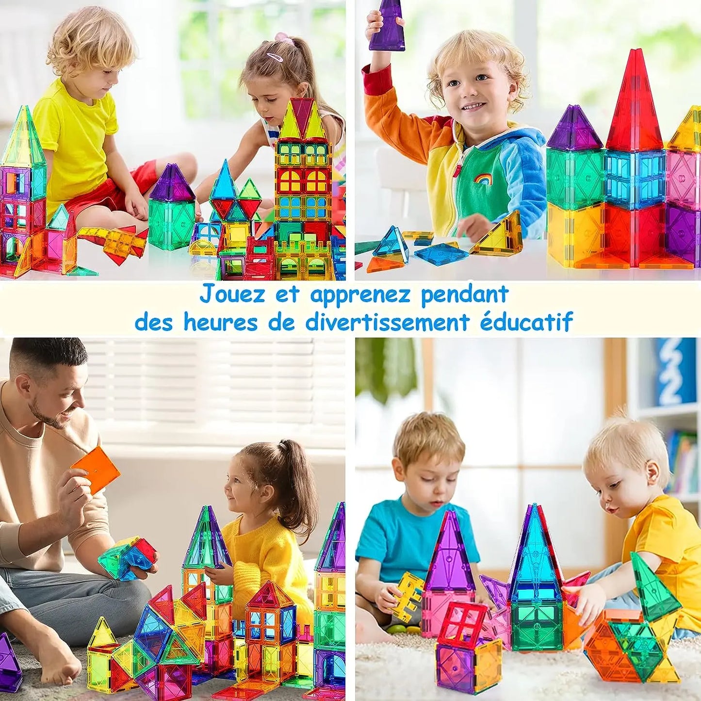 Jouet pour enfant Blocs construction magnétiques Jouet 64 pièces Jeux de construction éducatifs... Katiago. Autres. 5059648466148. Bandai