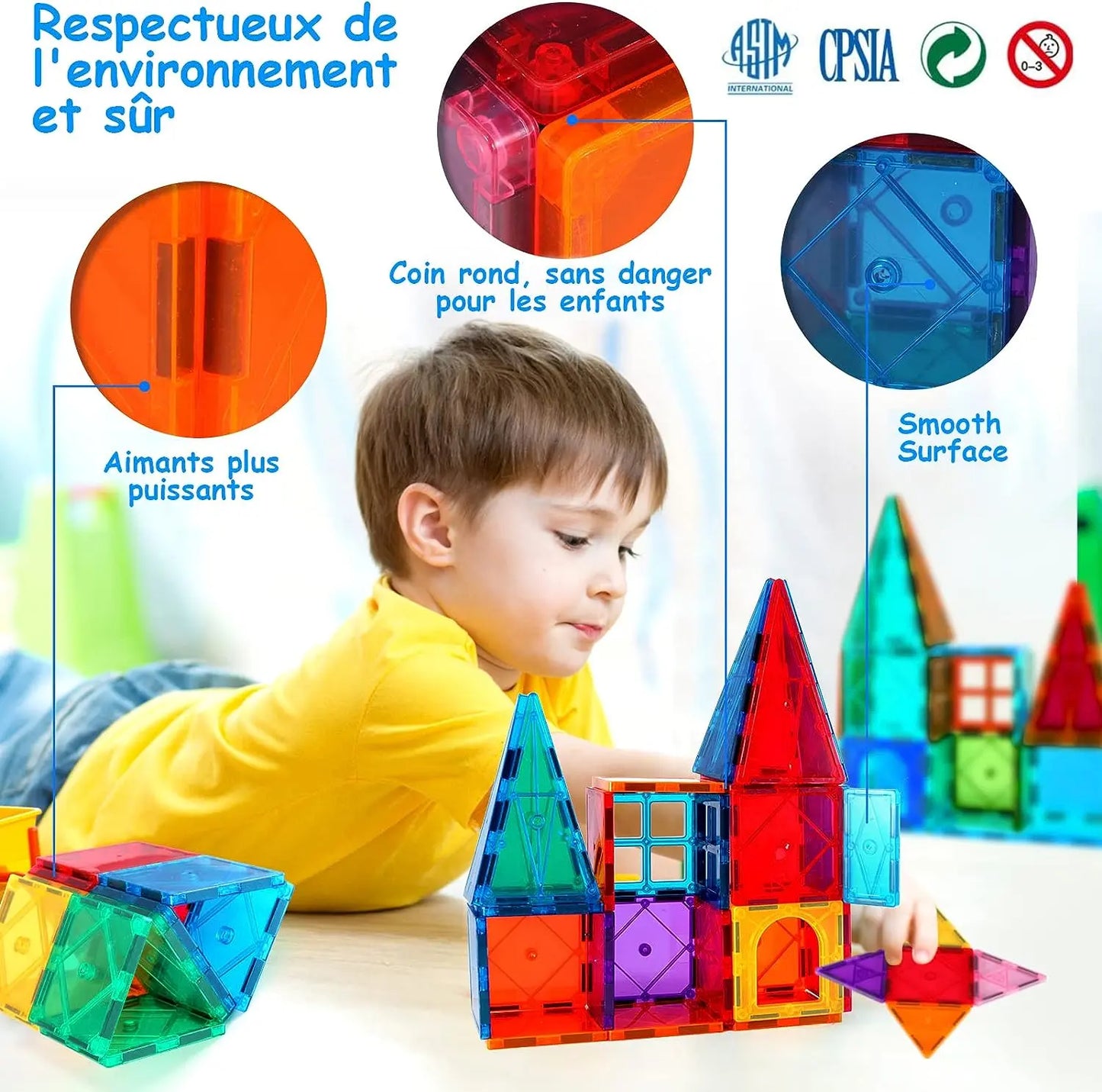 Jouet pour enfant Blocs construction magnétiques Jouet 64 pièces Jeux de construction éducatifs... Katiago. Autres. 5059648466148. Bandai