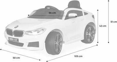 jouet pour enfant Bmw Série 6 GT voiture électrique pour enfants 12V 4 Ah. 1 place. avec autoradio et Maisto