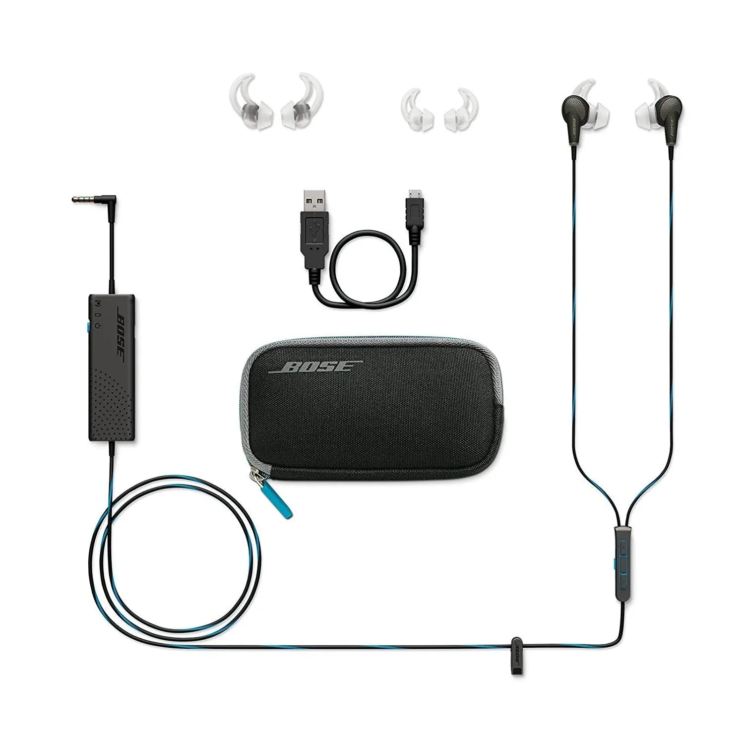 Casque sans Fil à réduction de Bruit Bose QuietComfort SE Headphones, avec  étui Souple, Noir