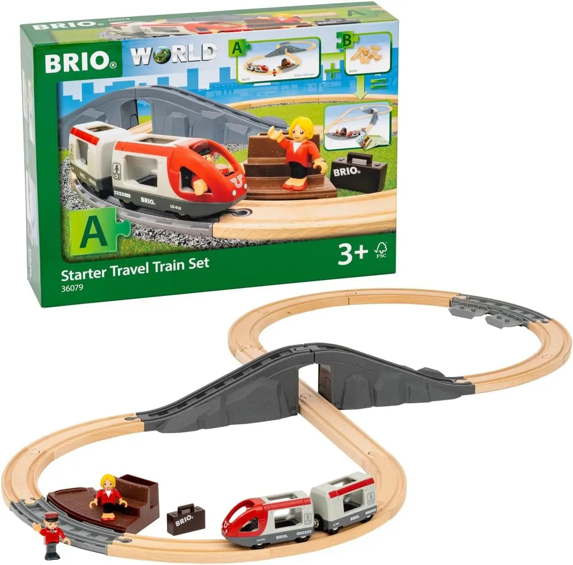 Jouet pour enfant Brio Circuit en 8 voyageurs Brio