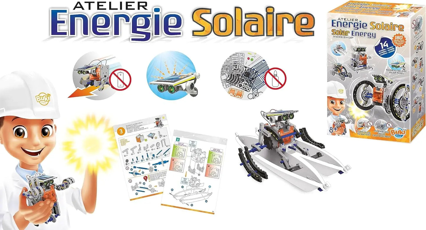 jouet pour enfant Buki Energie solaire 14 en 1 inna