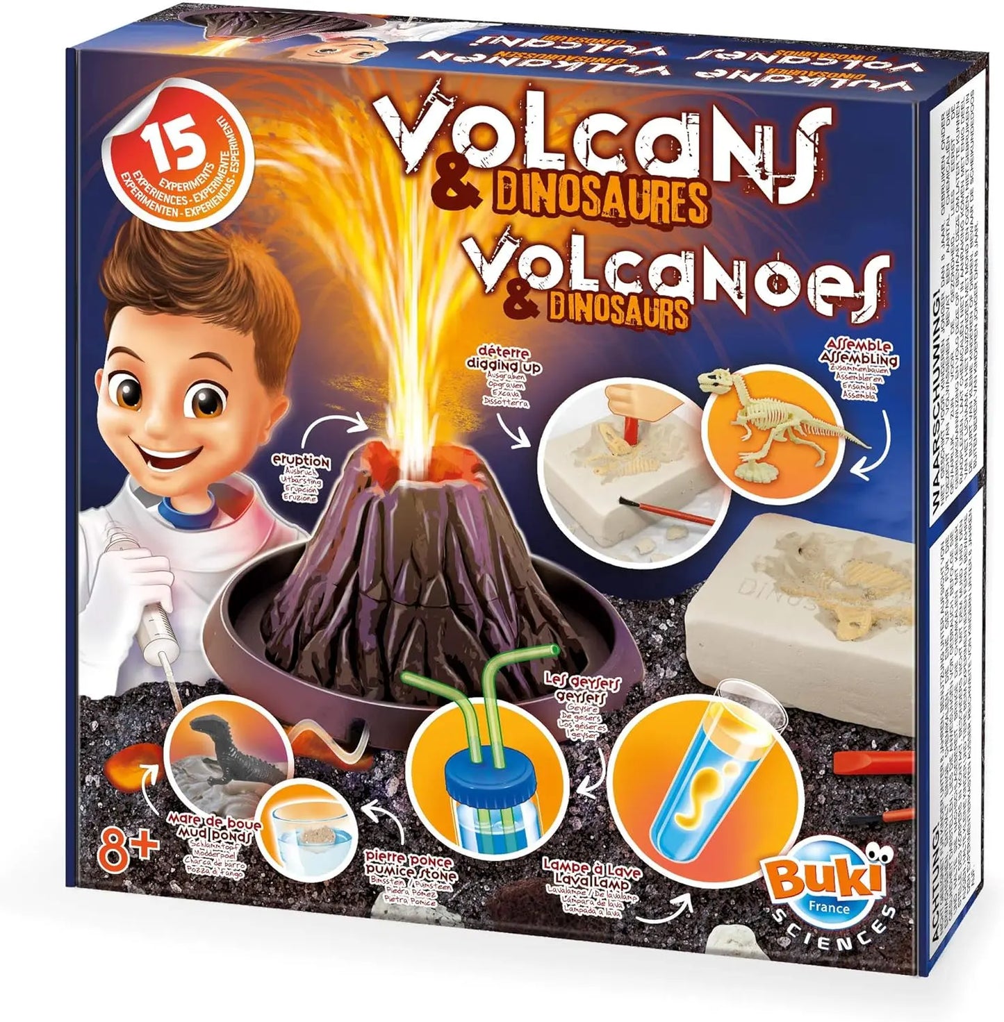 jeux de construction Buki Volcans et Dinosaures lego