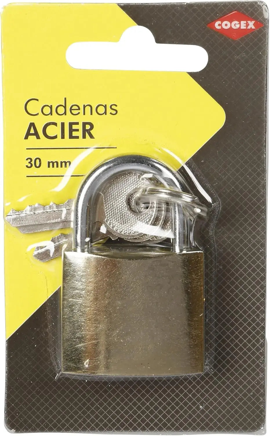 Quincaillerie COGEX 80017 - Cadenas en Acier Doré COGEX