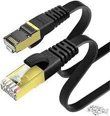 RJ 45 Cable Câble Ethernet, CAT7 RJ45 Câble Réseau 10Gbps 600 15 METRE COULEUR NOIR TECIN-PRINCIPALE