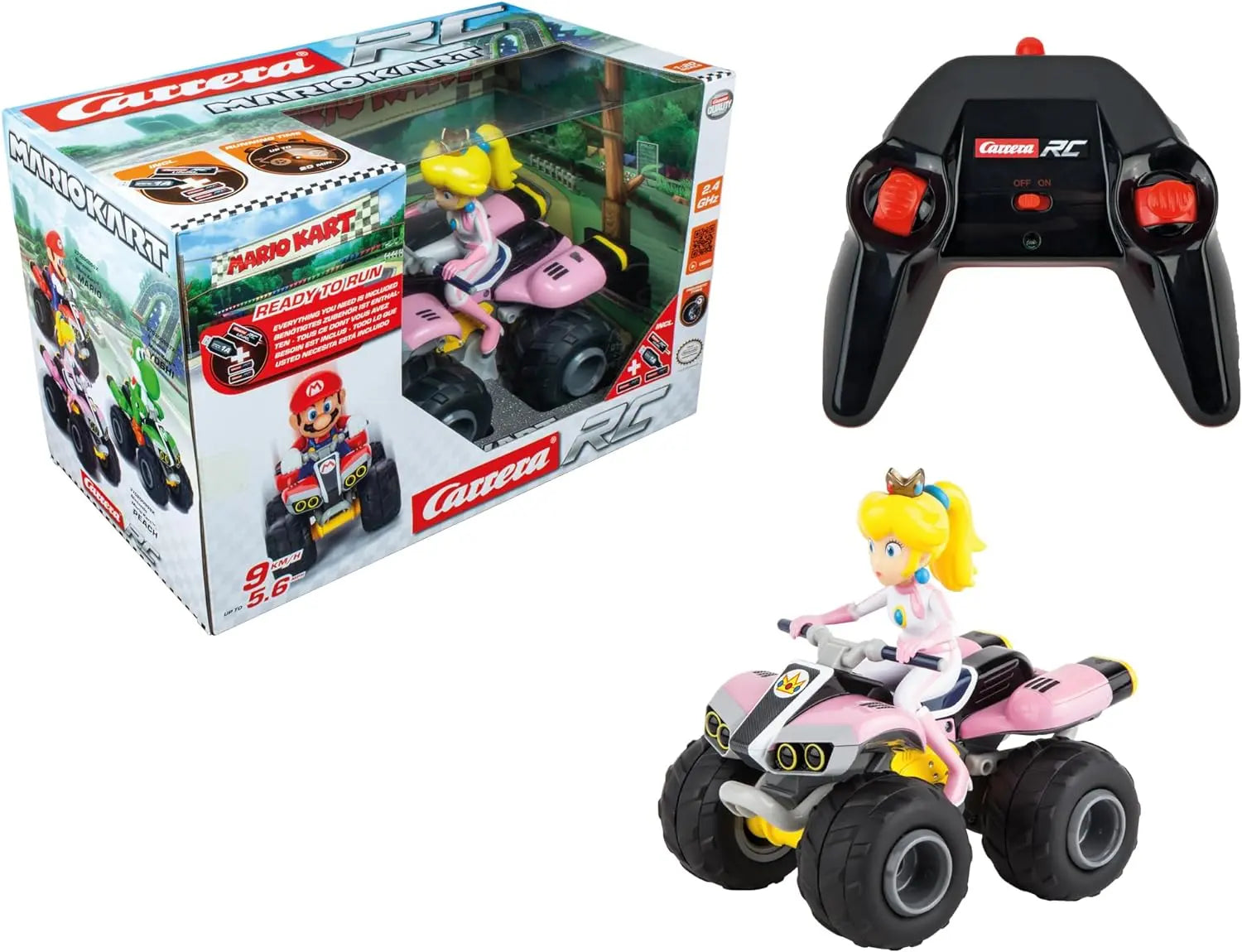 Jouetq pour enfant Carrera 2 4GHz Mario Kart Peach carrera