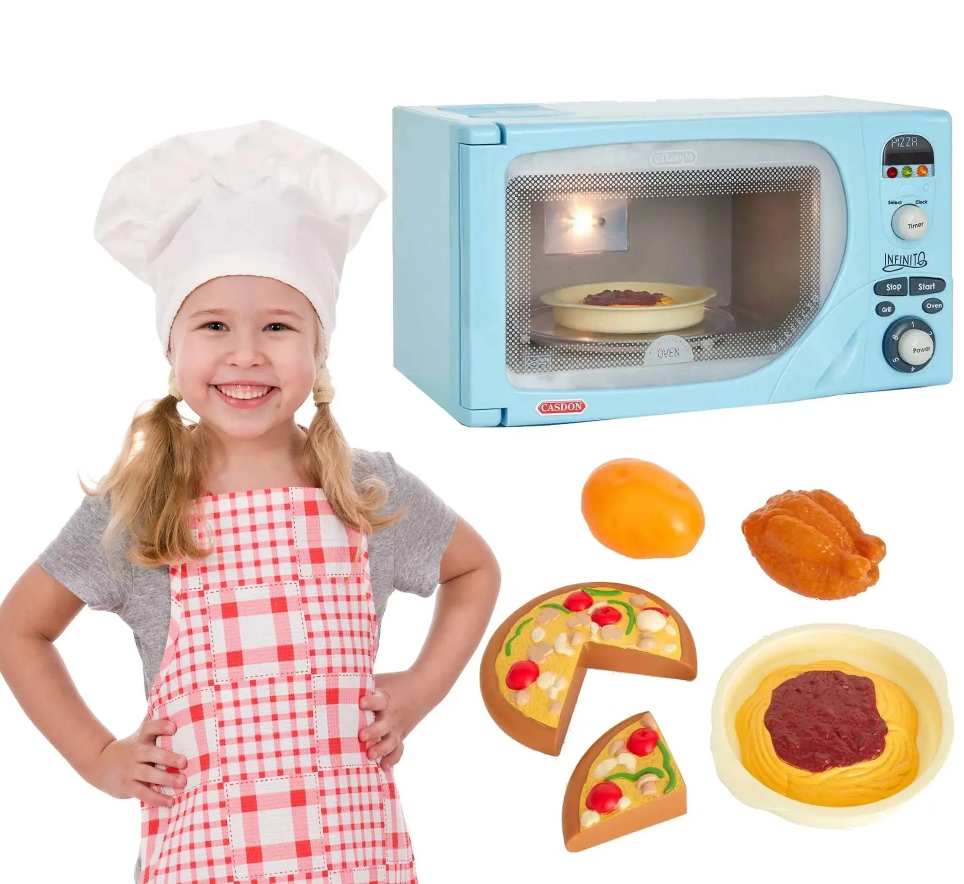Micronde Casdon Jouet Micro-Ondes Delonghi accessoires de cuisine pour enfants Casdon