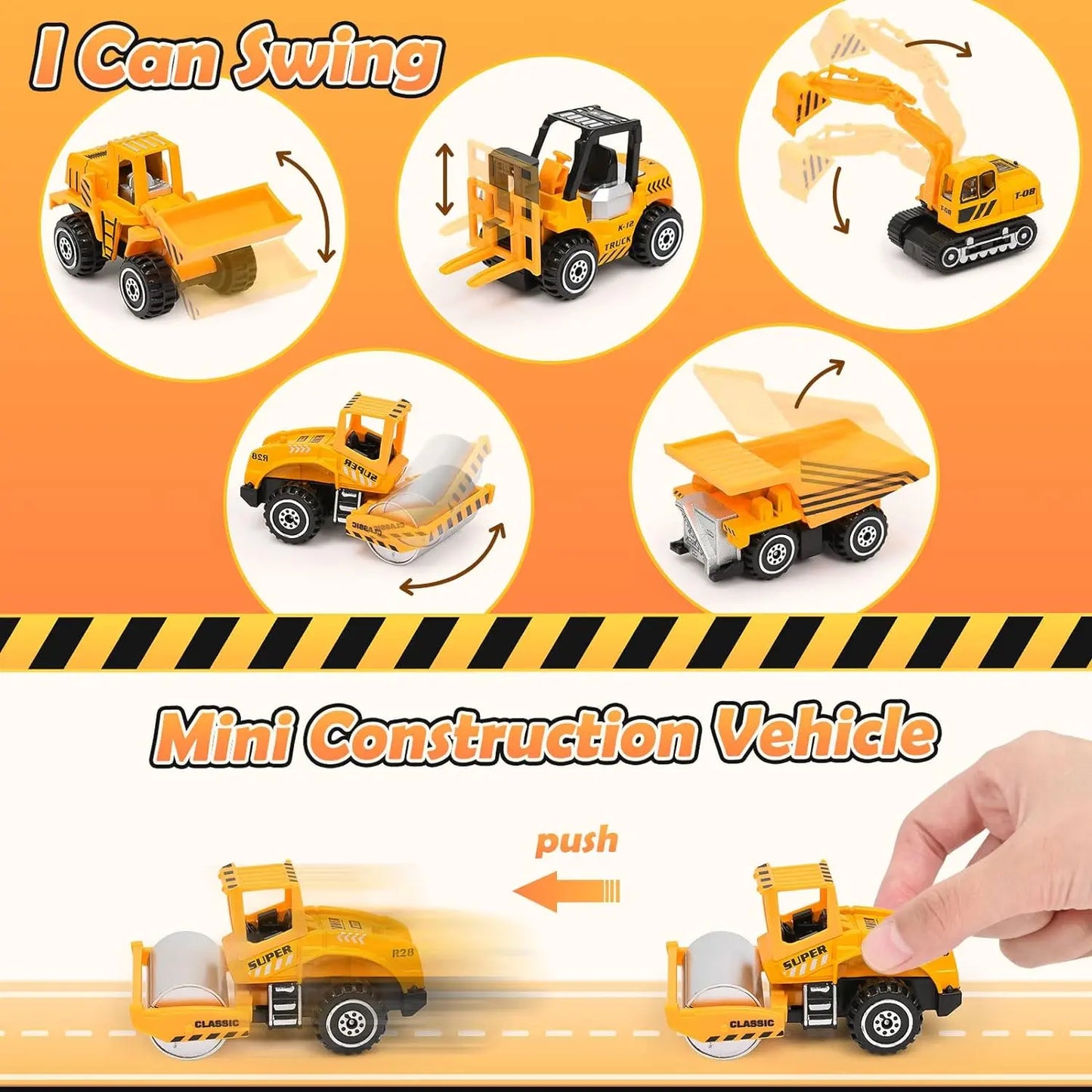 jouet pour enfant Chantier de Construction Bac à Sable Magique avec 1400g Super Sand, Grue Jouet Sensoriel, 5 Mini Véhicules & 14 Moules, Cadeau pour Enfant Garçon Mattel