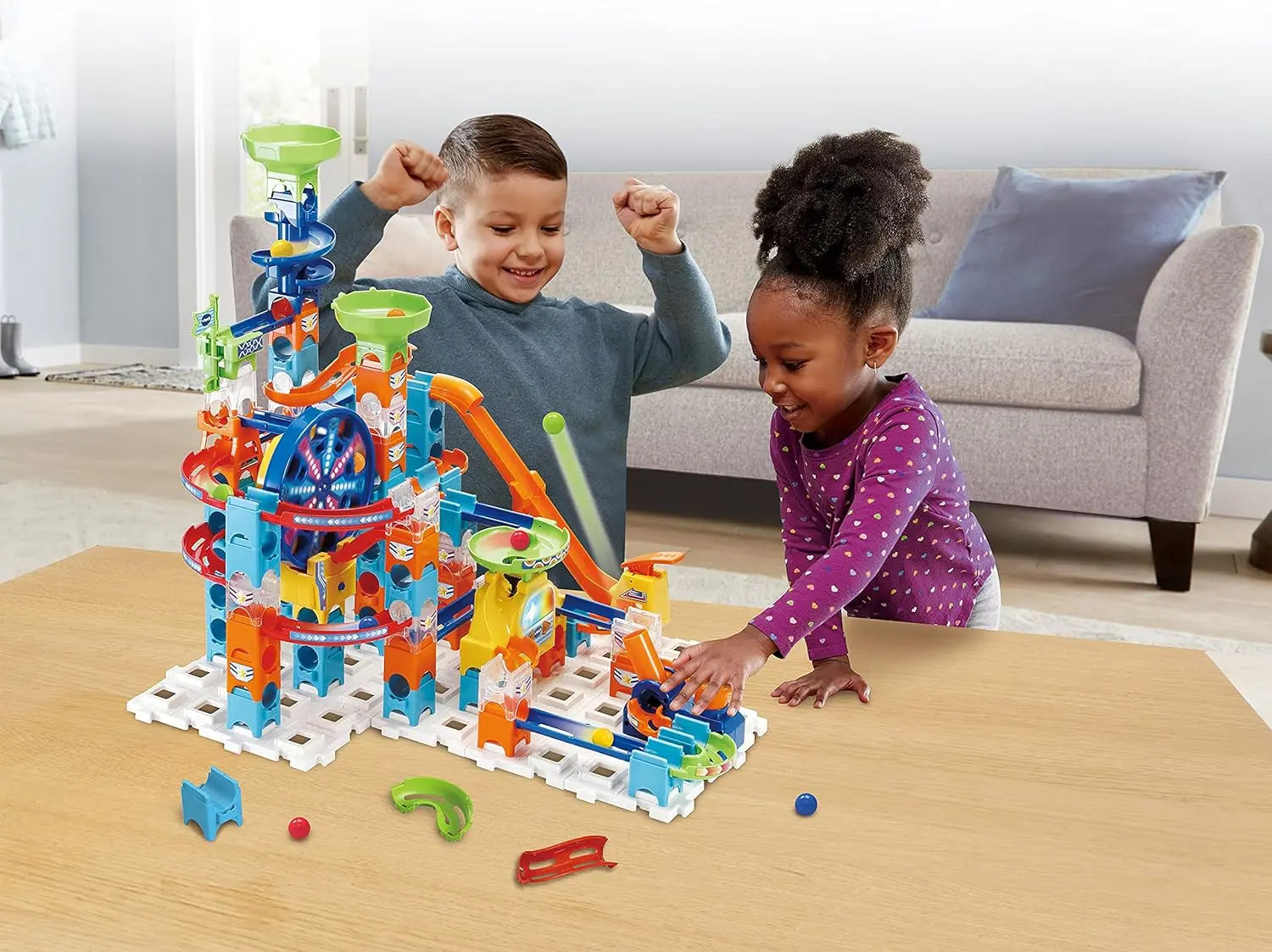 jouet pour enfant Circuit a Billes Vtech Marble Rush Play by Play