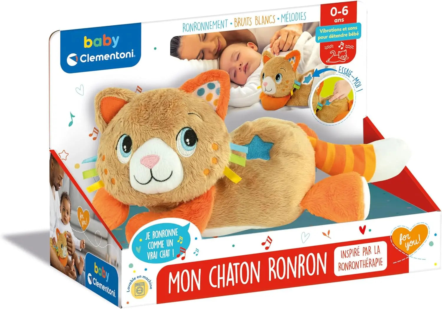 peluches Clementoni Mon chaton Ronron Clementoni