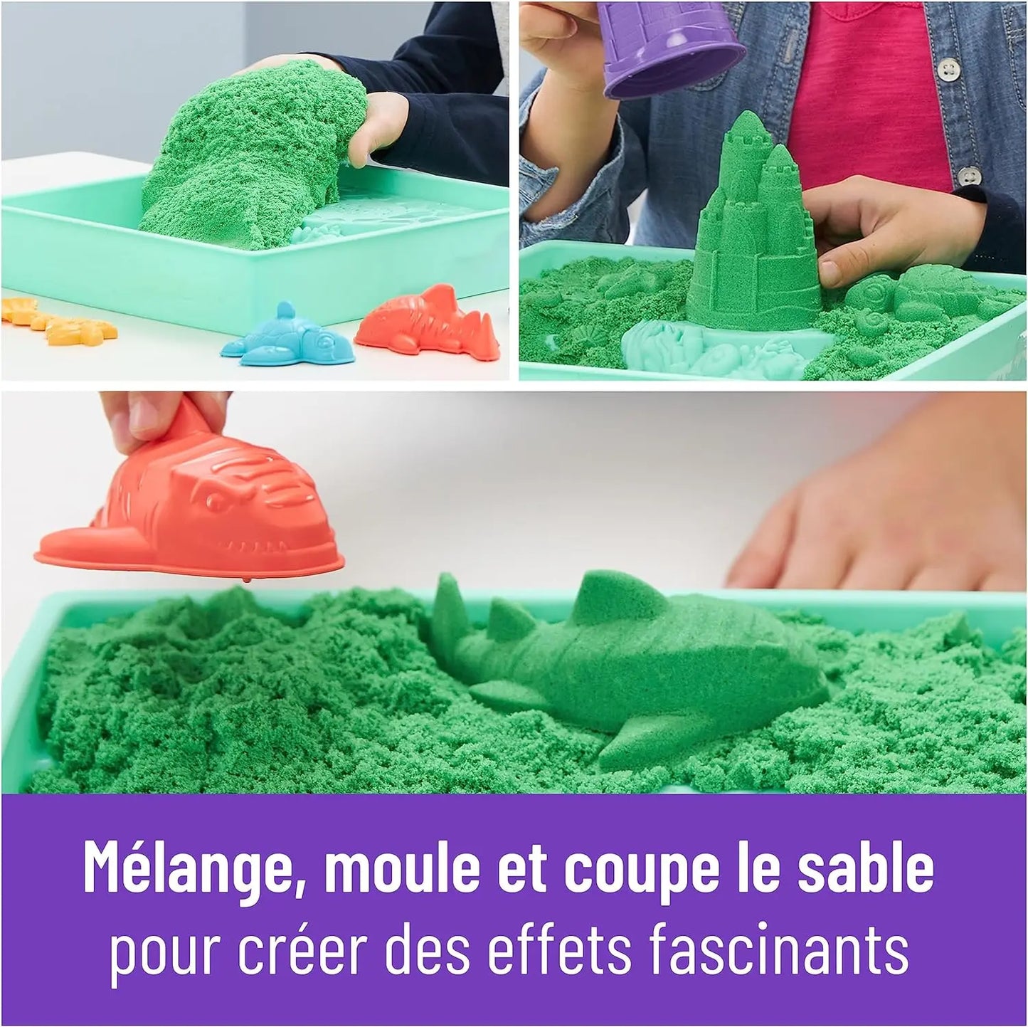 jouet pour enfant Coffret Château de Sable Kinetic Sand Spin Master