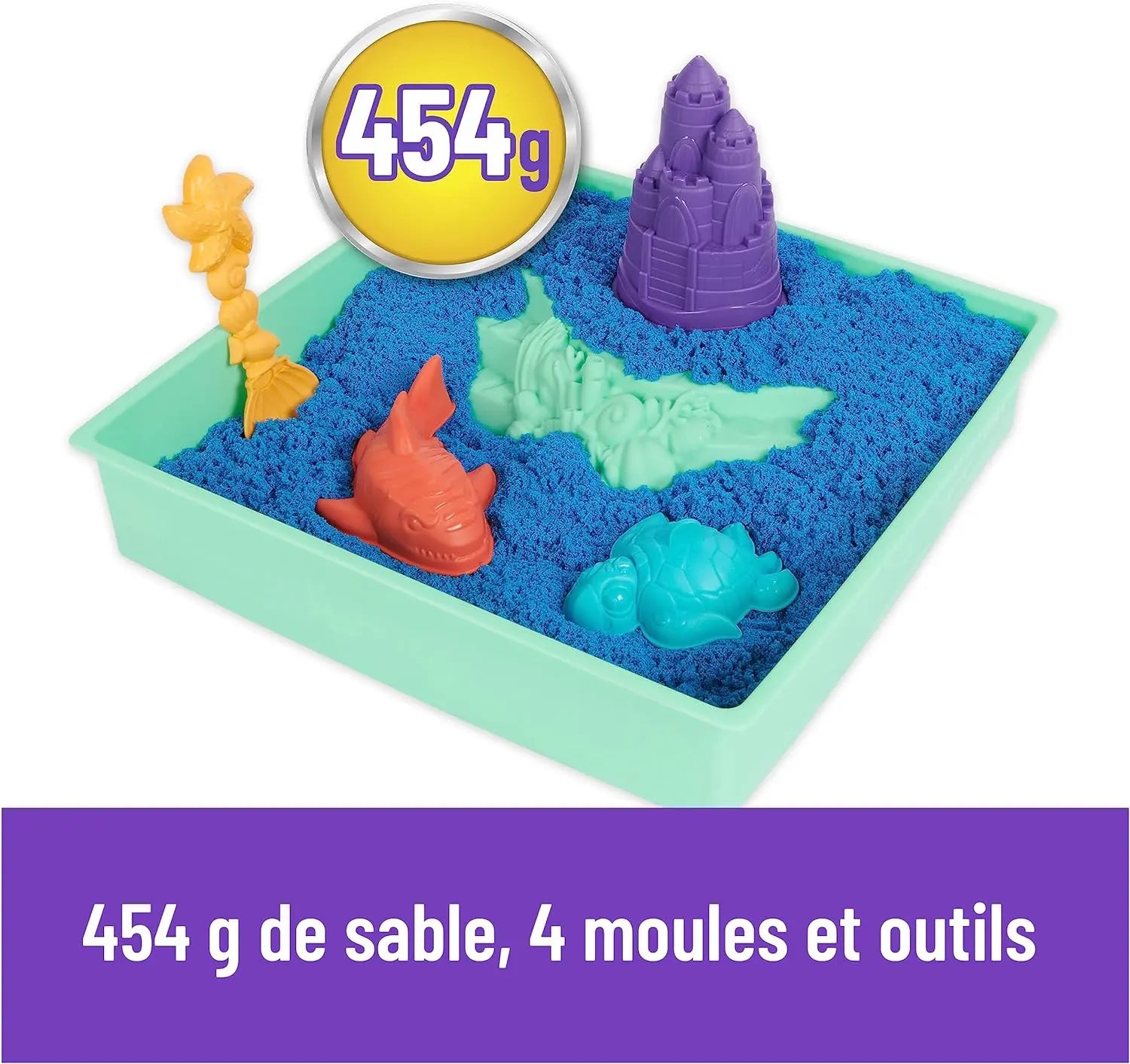 jouet pour enfant Coffret Château de Sable Kinetic Sand Spin Master