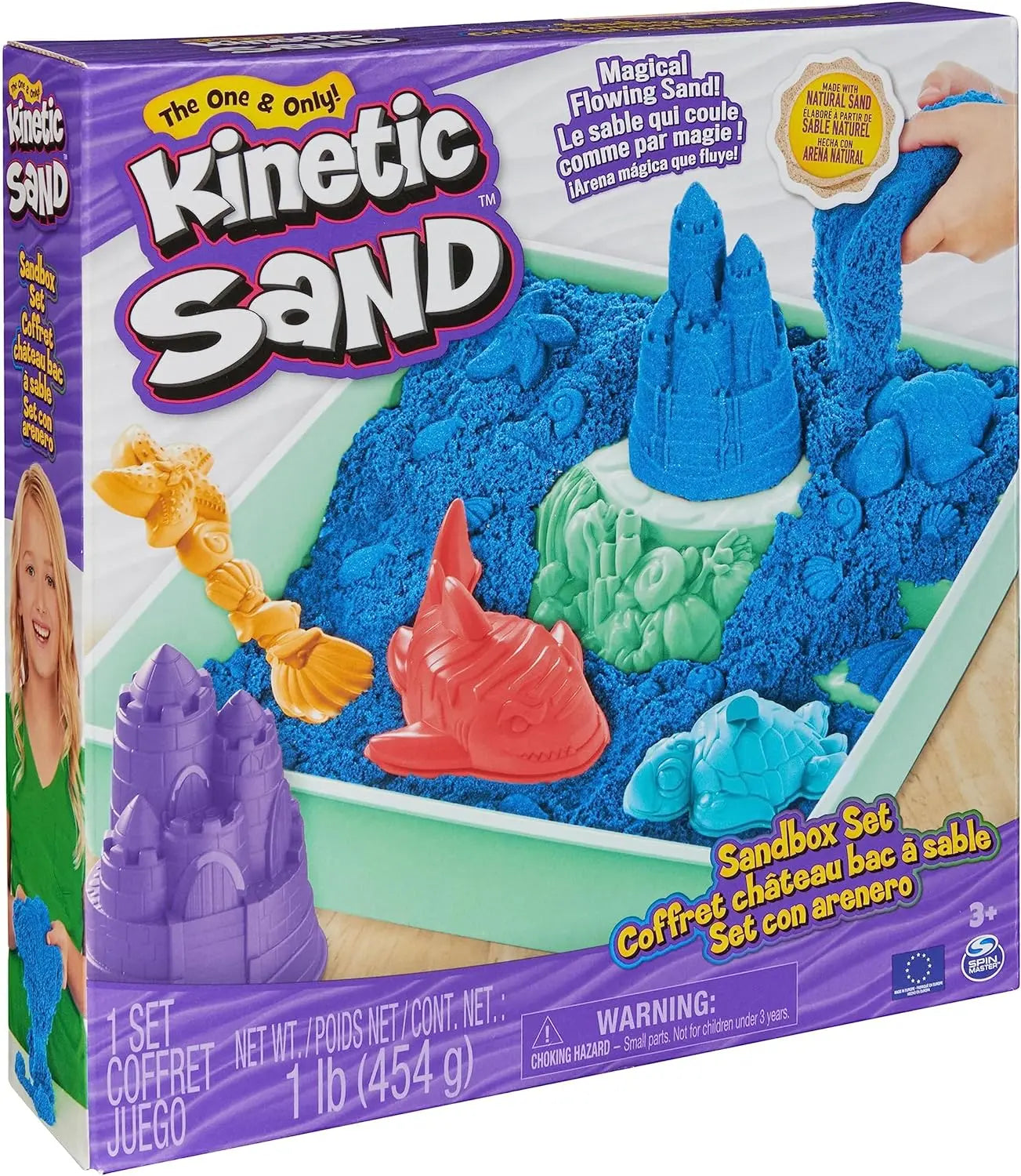 jouet pour enfant Coffret Château de Sable Kinetic Sand lego