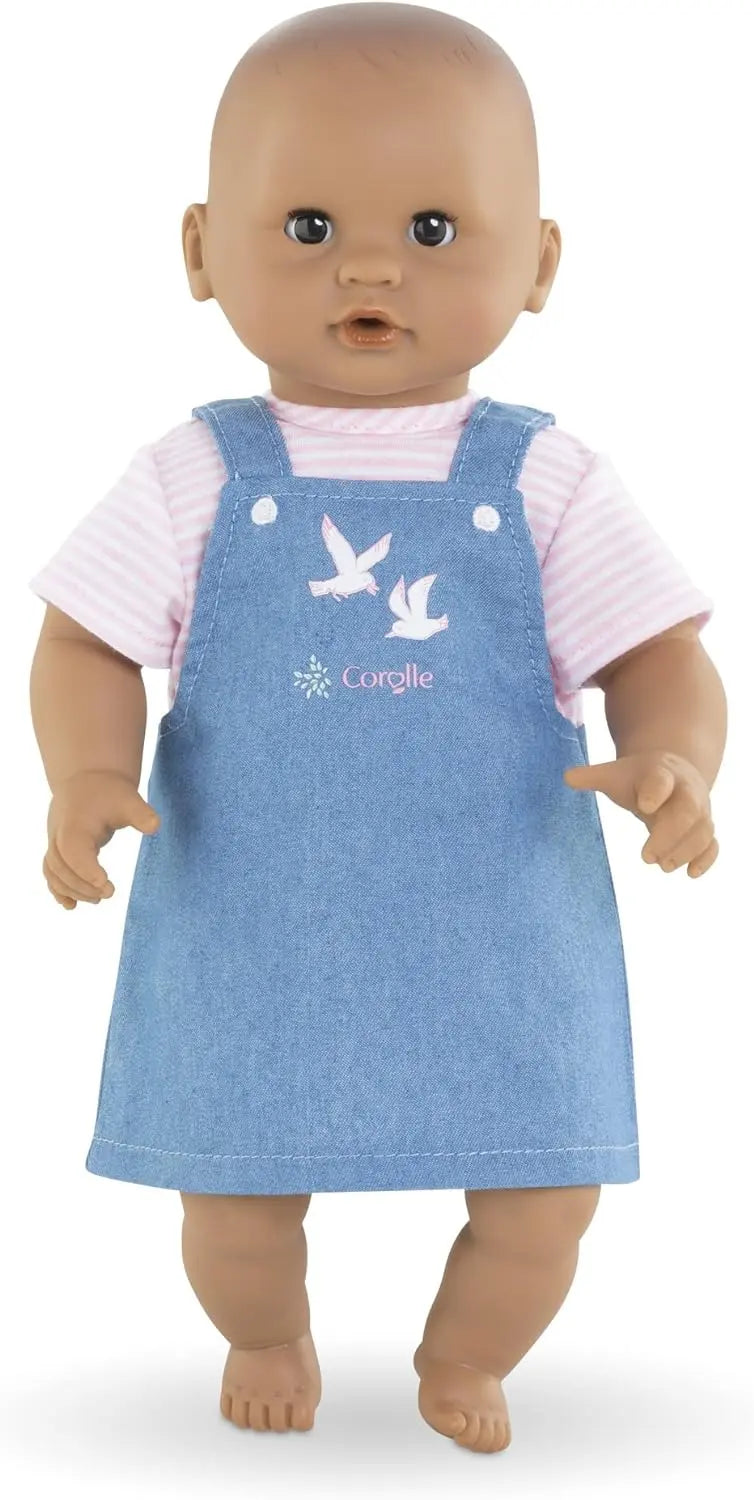 poupée Corolle - Robe Marinière Bords de Loire, vêtement, pour Poupon 30cm, dès 18 Mois, 9000110840 COROLLE