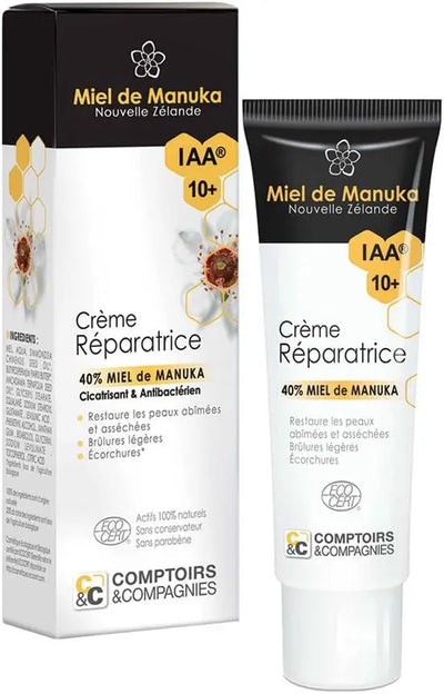 creme visage Crème réparatrice - 40% de Miel de Manuka 40 ml - Comptoirs et Compagnies Comptoirs et Compagnies