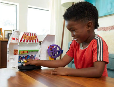 Jouetq pour enfant Disney Pixar Toy Story 4, Coffret Carnaval Buzz l'Éclair pour Contenir Jusqu'à 15 Mini-Figurines, Buzz l'Éclair Articulé Inclus, Jouet Miniature, GCY87 Marque : Pixar Pixar