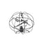 Drone Drone Dynabass Sphère UFO 3.5 voies Noir Dynabas