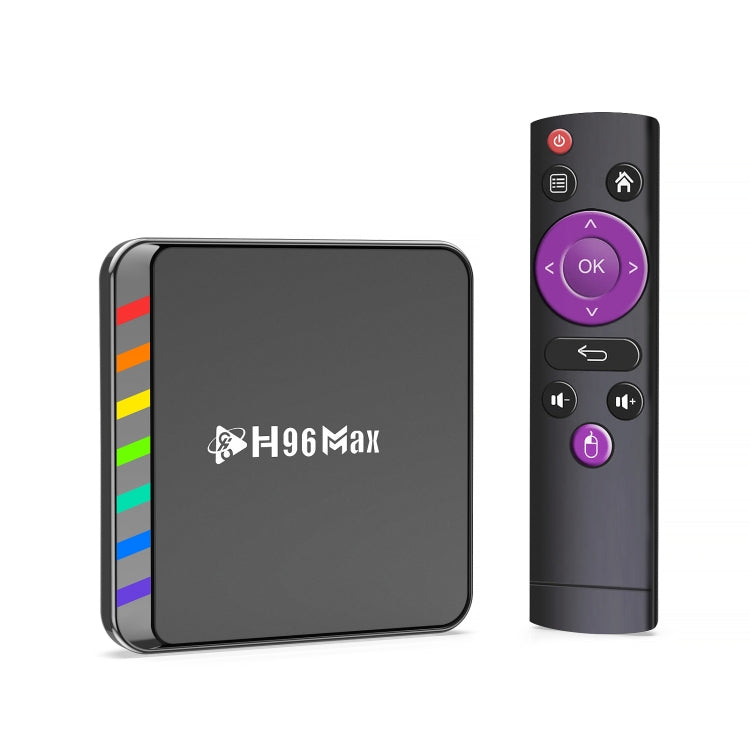 H96 Max W2 4K Ultra HD Android 11.0 Smart TV Box avec télécommande, Amlogic S905W2 Quad-Core, 4 Go + 64 Go