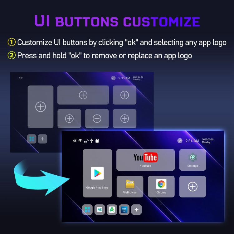 H96 Max W2 4K Ultra HD Android 11.0 Smart TV Box avec télécommande, Amlogic S905W2 Quad-Core, 4 Go + 64 Go