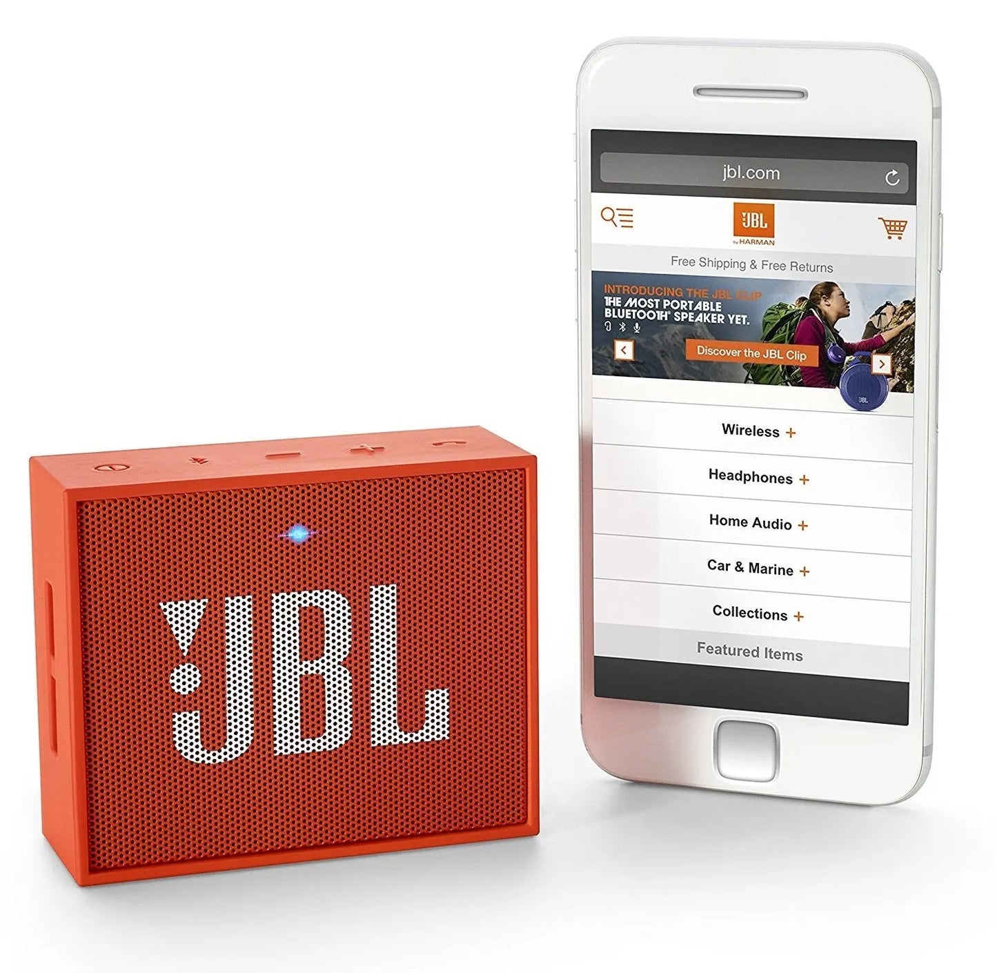 Enceinte Bluetooth JBL Go ORANGE comptact sans fil JBL