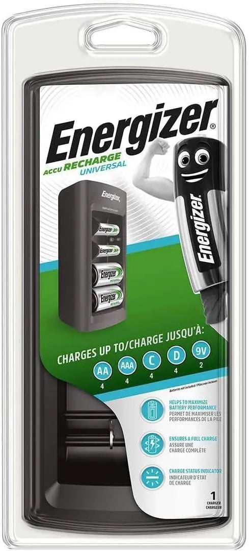 piles Energizer ENR Chargeur Universal BR BH3851-10-0.6-HA-4 Noir Energizer