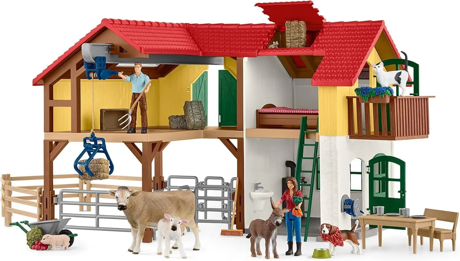 Ferme Ferme avec étable et animaux Schleich Schleich