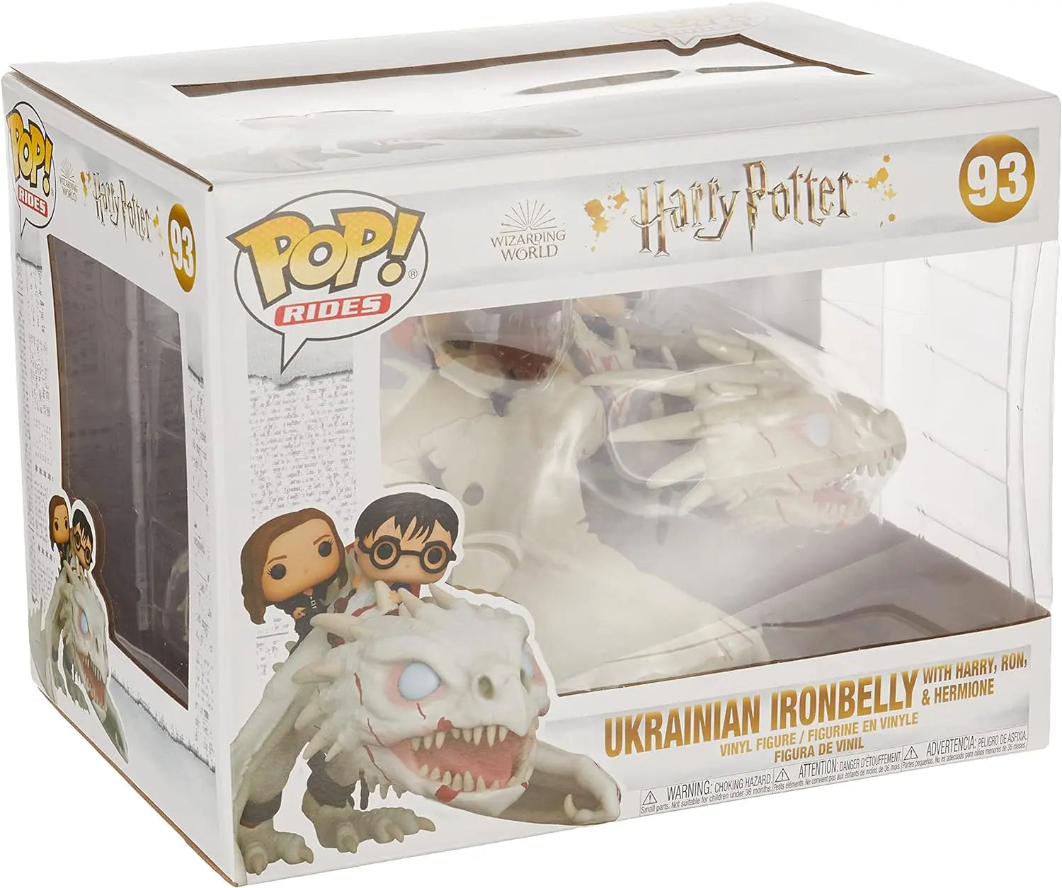 Figurines jouets Funko Pop 93 Dragon Gringotts Harry Potter Hermione Ron POP