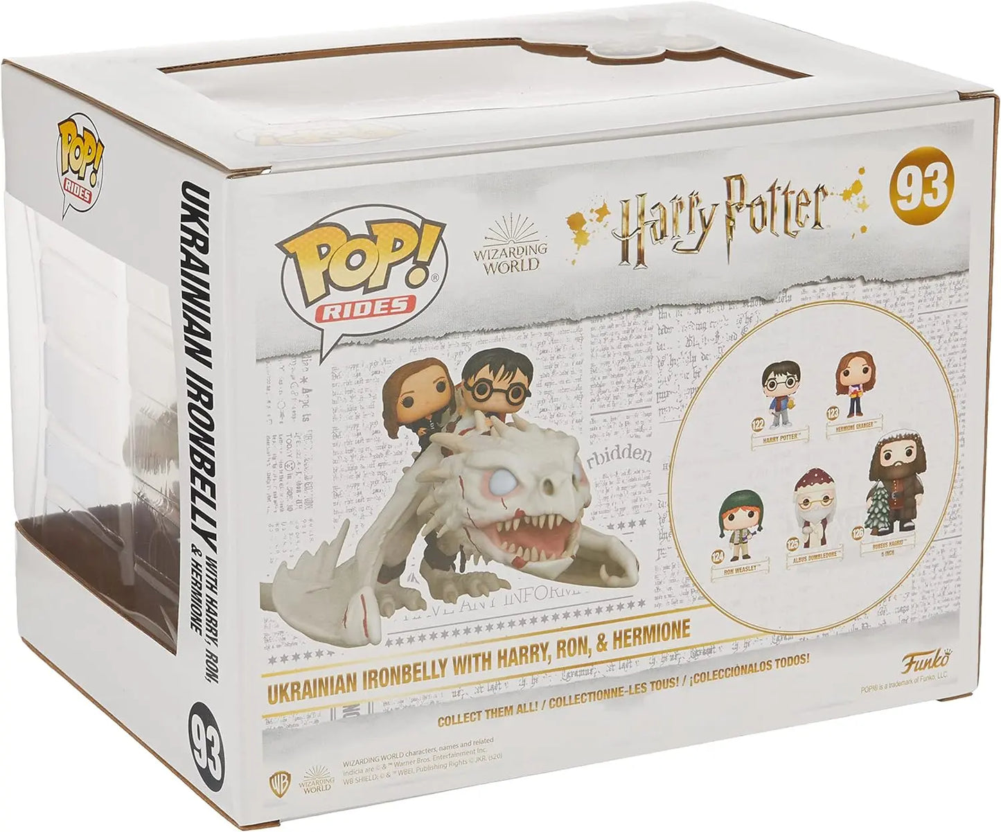 Figurines jouets Funko Pop 93 Dragon Gringotts Harry Potter Hermione Ron POP