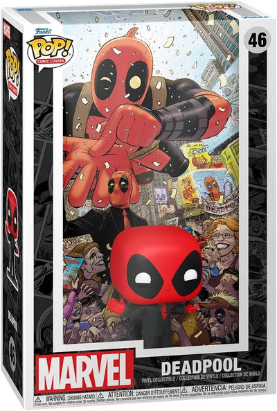 Figurines jouets Funko Pop! Comic Cover: Marvel - Deadpool (2025) #1 Deadpool in Black Suit POP