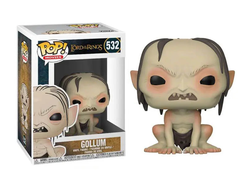 Figurines jouets Funko Pop! Movies - Lord of The Rings - Hobbit - Hobbit Gollum Chase- Figurine en Vinyle à Collectionner - Idée de Cadeau - Produits Officiels - Jouets pour Les Enfants et Adultes POP